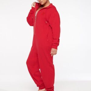 Savage Fenty Forever Savage Hooded Sweatshirt Onesie Size 3X in GoJi Berry NWT